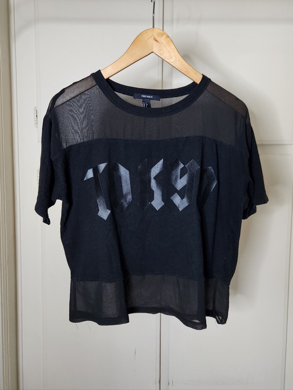 Forever 21 black sheer top